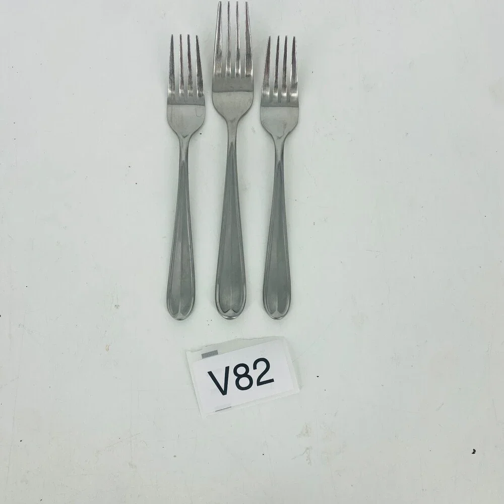 Lot 3 Oneida 18/0 Stainless Dinner Salad Forks Baguette Savor? Teardrop Replace